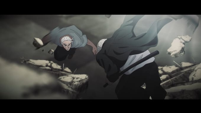 create 2d anime fighting, 2d japanese anime style anime fighting scene animation