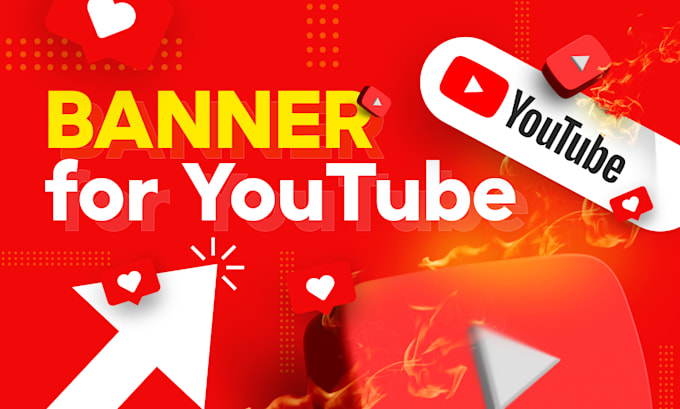 design a professional banner for your youtube channel
