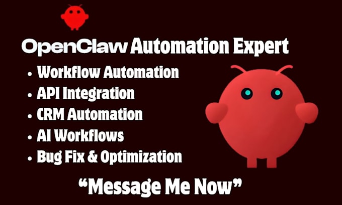 setup openclaw ai agent, workflow and CRM automation API integration automation