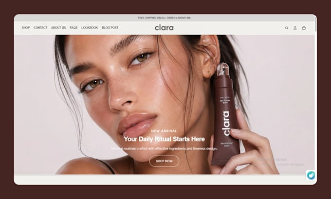 design skincare shopify store beauty website beauty store lipstick cosmetics