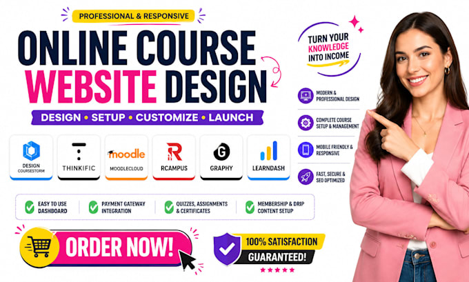 design coursestorm thinkific moodlecloud rcampus graphy learndash course website