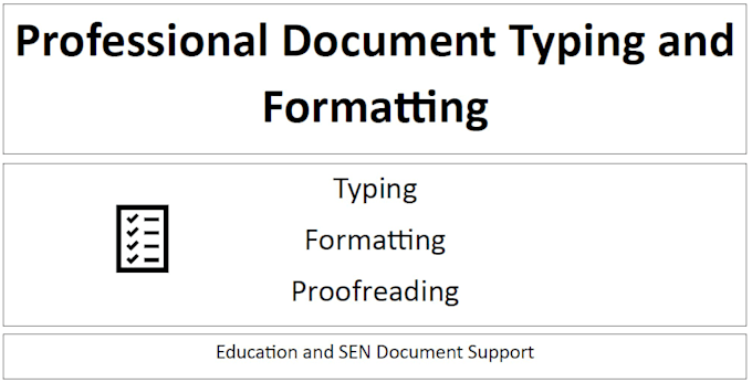 type and format education documents
