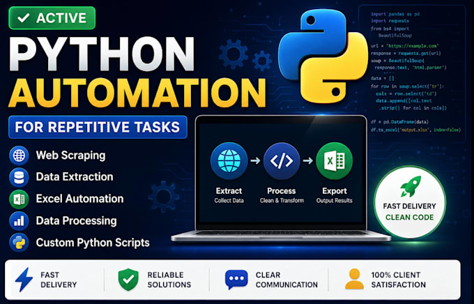 automate repetitive excel tasks using python