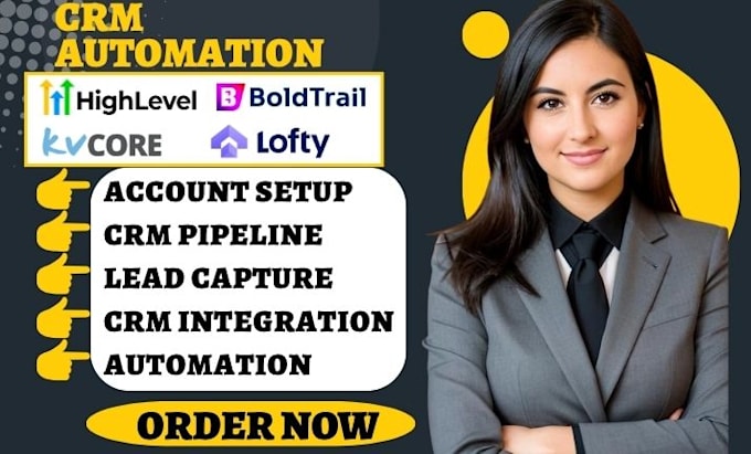 do real estate lofty crm boldtrail kvcore gohighlevel crm automation integration