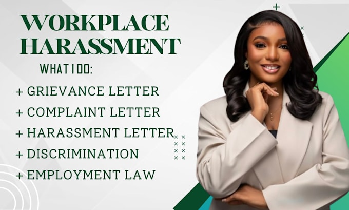 draft workplace harassment, discrimination complaint letter