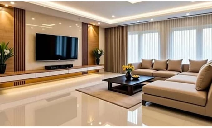 create modern 3d interior designs and realistic home layout