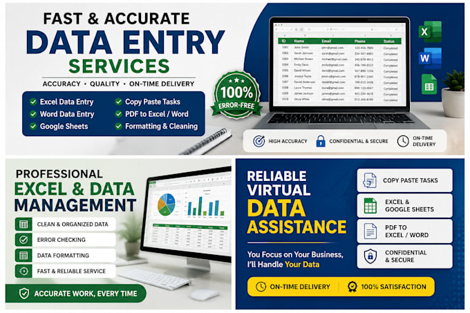 provide medical assistance, data entry, typing and virtual assistant work