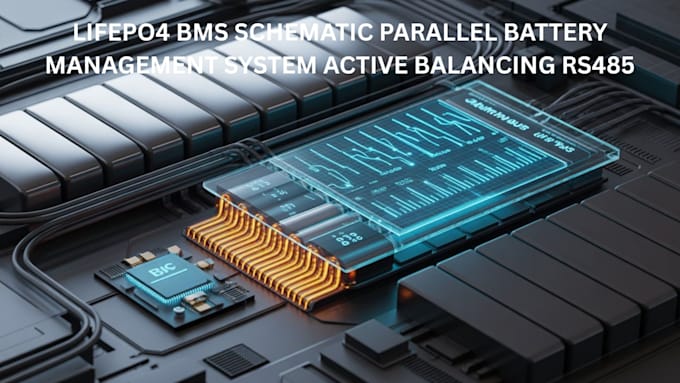 lifepo4 bms schematic parallel battery management system active balancing rs485