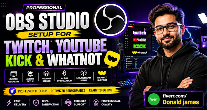 setup obs studio with custom overlays alerts scenes and whatnot
