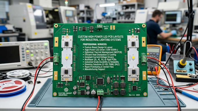 do custom high power led pcb design for industrial lighting systems