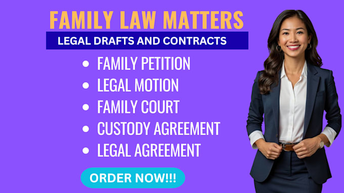 draft child custody, visitation, and child support documents