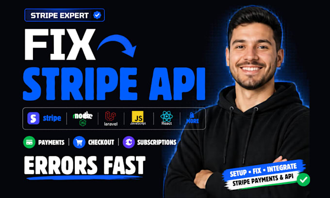 integrate and fix apis, webhooks, stripe payments and SMS automation