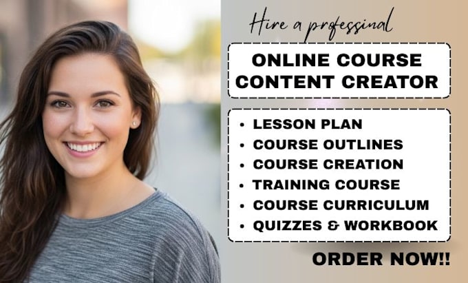 online course creation course curriculum elearning course lesson plan worksheet