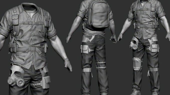 Design texture rig 3d clothing for second life vrchat vrchat gta fivem ...