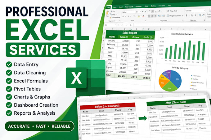 do excel data cleaning, formatting and remove duplicates