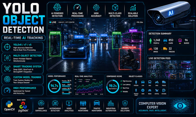 build yolo object detection and real time tracking ai system