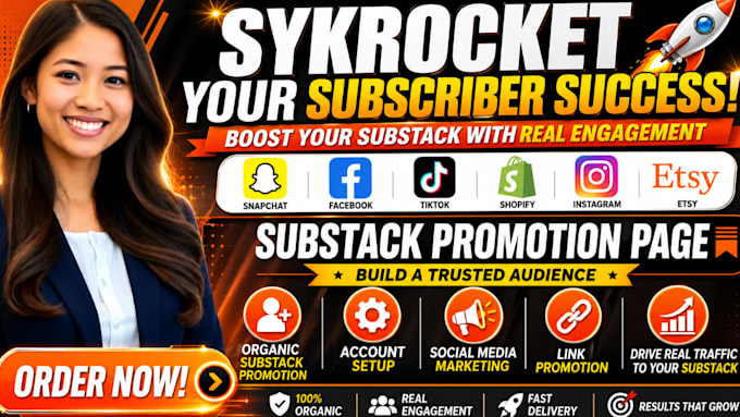 do viral substack promotion, setup substack account substack page link promotion