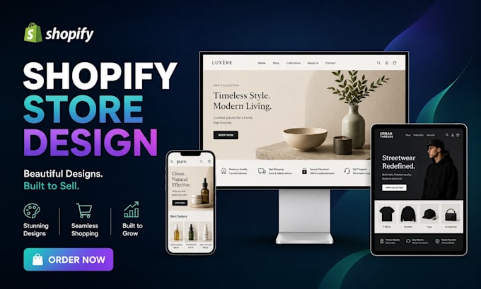 redesign shopify store, revamp shopify website, redesign ecommerce store design