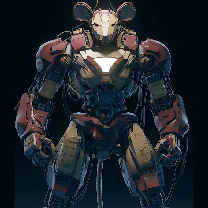 design an your mecha robot and armored character