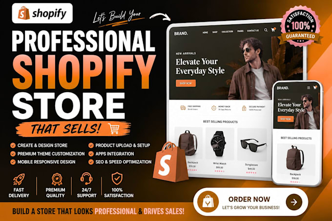 create a modern shopify website