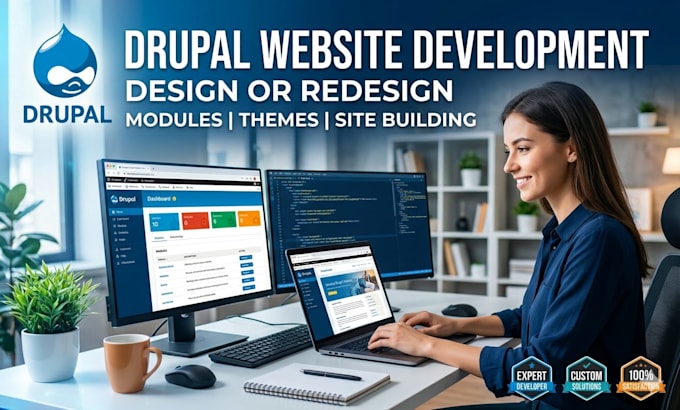 develop drupal website design or redesign drupal website development modules