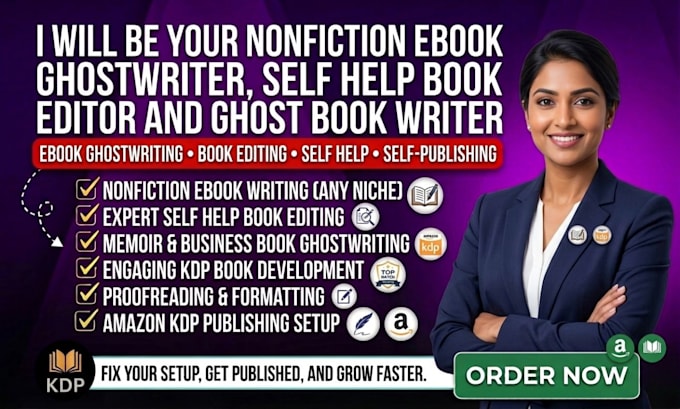 be your nonfiction ebook ghostwriter self help book editor and ghost book writer