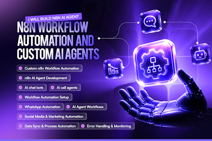 build n8n ai agent, ai automation and ai calling agent