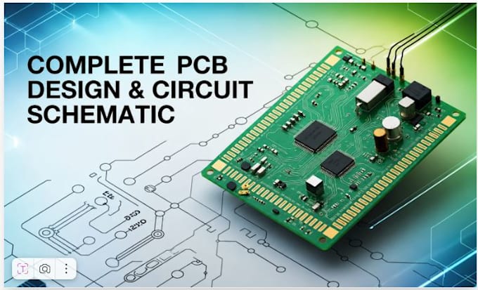 do pcb layout design software, circuit design, schematic and firmware esp32