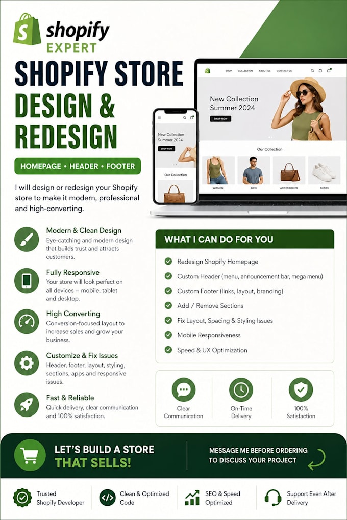 design custom shopify store graphics and homepage banners