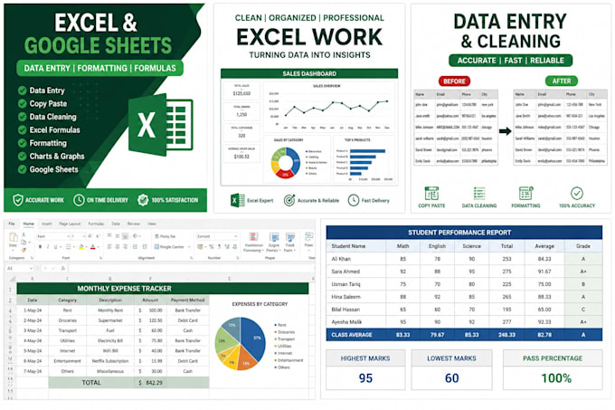 do professional excel data entry and spreadsheet work
