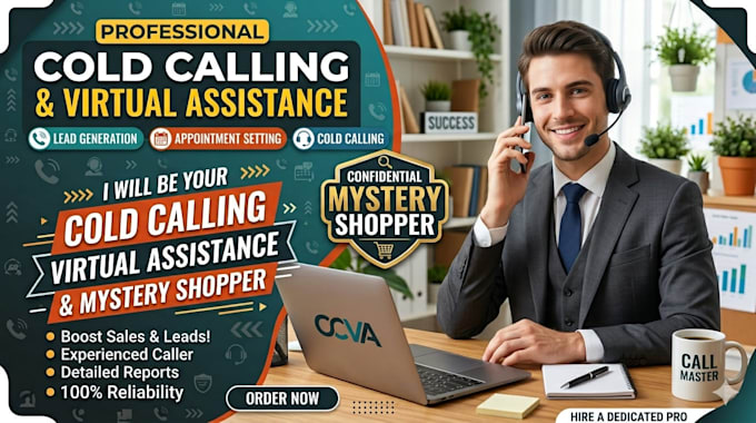 be your cold calling virtual assistance mystery shopper