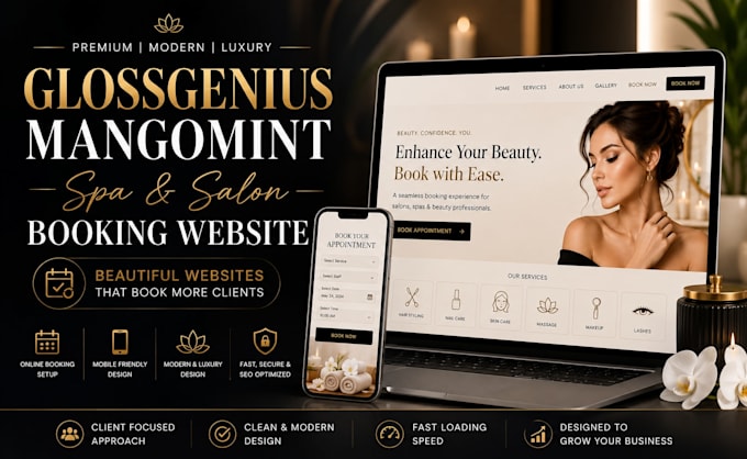 glossgenius booking website glossgenius mangomint spa salon booking website