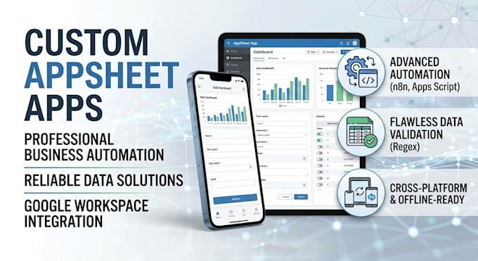 develop custom appsheet apps for business automation