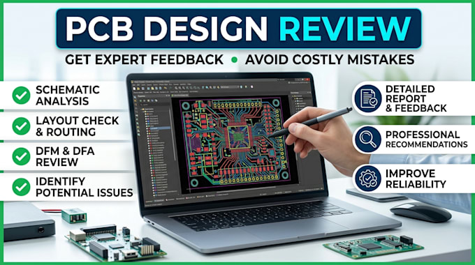 do pcb design review schematic analysis and hardware debugging
