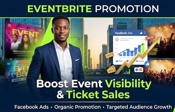 do eventbrite promotion, event setup facebook event ads to boost ticket sales
