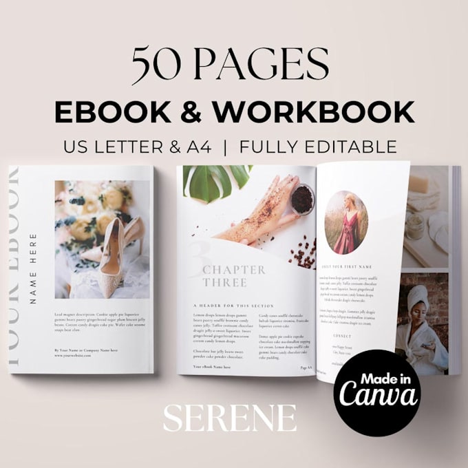 canva journal canva ebook design canva workbook editable canva lead magnet