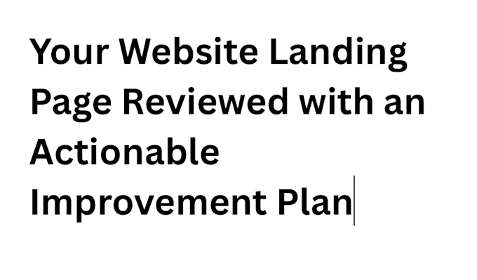 review your website page for SEO and user experience improvements
