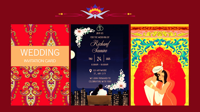 design wedding invitation card, rsvp, and save the date