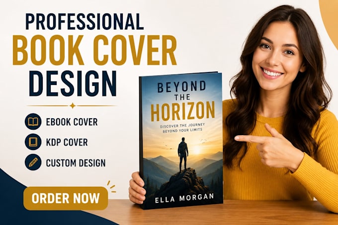 Make modern book cover design for amazon kdp and ebooks by Preshh62 ...