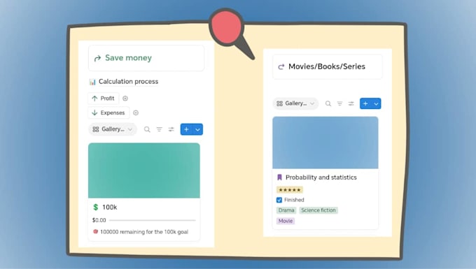 design a custom notion template or aesthetic workspace
