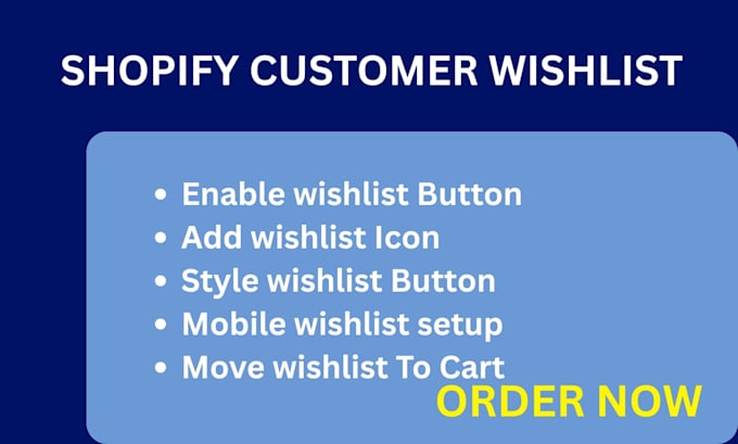 setup shopify store customer wishlist