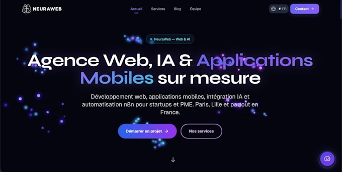 build performance react nextjs website with ai integration