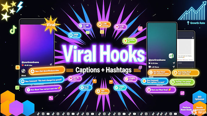 create viral hooks captions and hashtags for reels