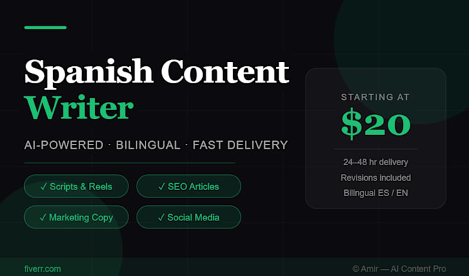 write viral spanish content, scripts copy with ai