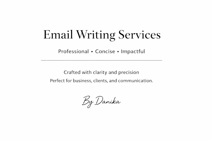 write a professional email