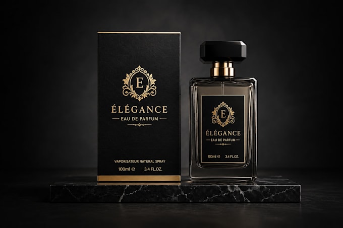 do premium perfume box packaging and label design