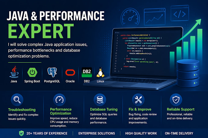 fix java performance bottlenecks and optimize sql database queries