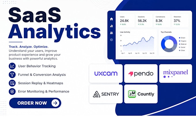 setup posthug hotjar heap uxcam pendo mixpanel sentry countly datadog mouseflow