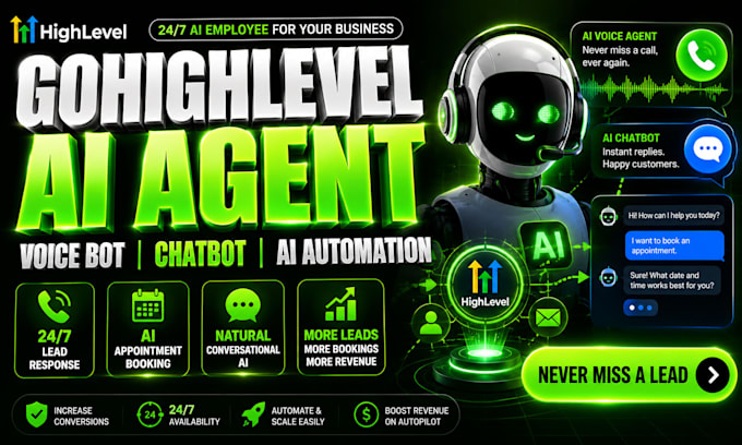 setup gohighlevel ai agent, voice bot and chatbot automation