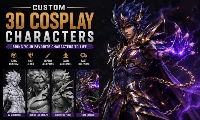 create custom 3d cosplay characters
